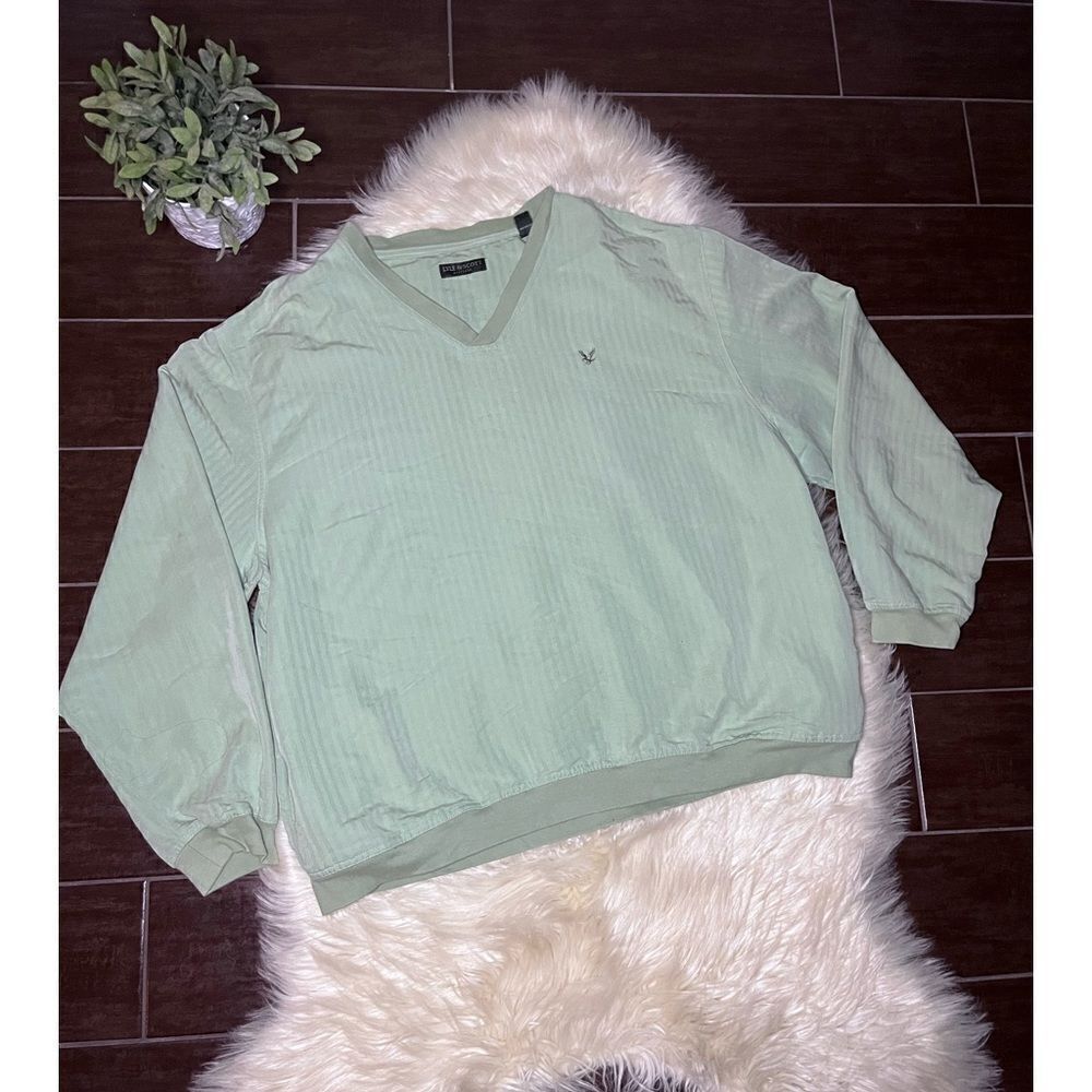 Lyle & Scott Golf Vintage Sea Green Pullover Sz Xl